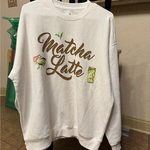 Matcha latte sweater for those wholes matcha like me 💚